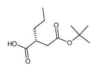 (R)-2-(2-(tert-butoxy)-2-oxoethyl)pentanoic acid Structure