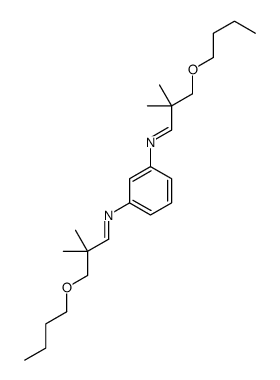 3-butoxy-N-[3-[(3-butoxy-2,2-dimethylpropylidene)amino]phenyl]-2,2-dimethylpropan-1-imine Structure