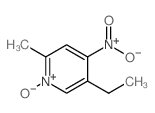 5-乙基-2-甲基-4-硝基吡啶 1-氧化物结构式