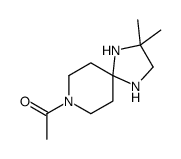 1-(3,3-dimethyl-1,4,8-triazaspiro[4.5]decan-8-yl)ethanone结构式