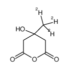 4-hydroxy-4-(trideuteriomethyl)oxane-2,6-dione Structure