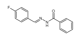 N'-(4-fluorobenzylidene)benzohydrazide结构式