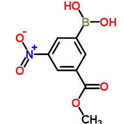 3-羧酸甲酯-5-硝基苯硼酸结构式