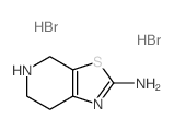 4,5,6,7-四氢噻唑并[5,4-c]吡啶-2-胺 二氢溴酸结构式