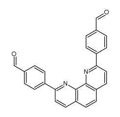 2,9-双[P-(甲酰)苯基]-1,10-菲罗啉结构式