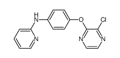 N-(4-(3-chloropyrazin-2-yloxy)phenyl)pyridin-2-amine结构式