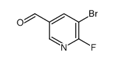 5-Bromo-6-fluoronicotinaldehyde Structure