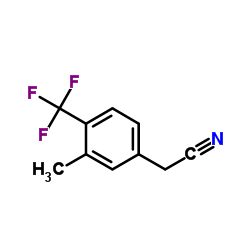 [3-Methyl-4-(trifluoromethyl)phenyl]acetonitrile Structure