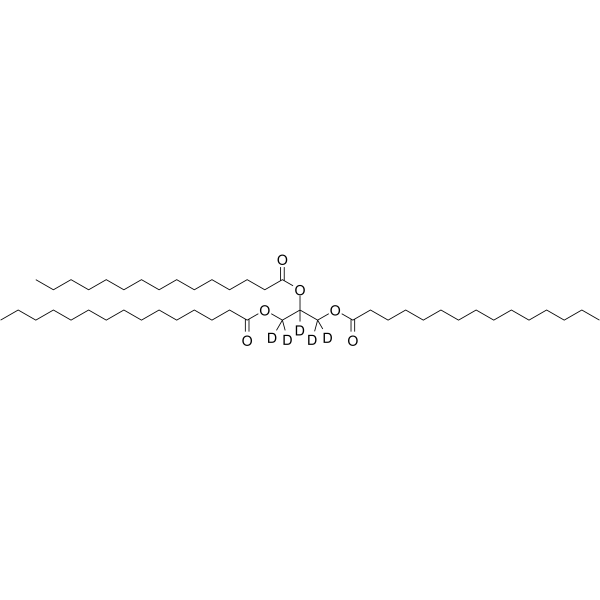 Tripentadecanoin-d5结构式