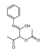 (1-anilino-1,3-dioxobutan-2-yl) acetate Structure