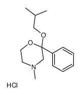 4-methyl-2-(2-methylpropoxy)-2-phenylmorpholine,hydrochloride结构式