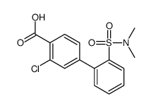2-氯-4-(2-N,N-二甲基氨磺酰基苯基)苯甲酸结构式