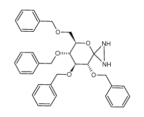 1,5-anhydro-2,3,4,6-tetra-O-benzyl-1-hydrazi-D-glucitol结构式