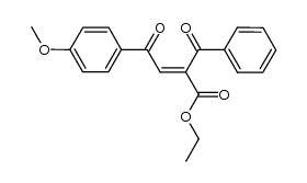 ethyl 2-benzoyl-4-(4-methoxyphenyl)-4-oxobut-2-enoate结构式
