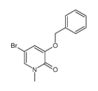 3-benzyloxy-5-bromo-1-methyl-1H-pyridin-2-one结构式