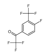 2,2,2-trifluoro-1-[4-fluoro-3-(trifluoromethyl)phenyl]ethanone Structure