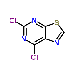5,7-二氯噻唑并[5,4-d]嘧啶结构式
