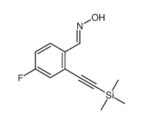 4-fluoro-2-((trimethylsilyl)ethynyl)benzaldehyde oxime Structure