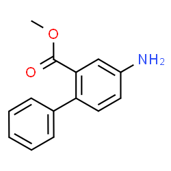 2-苯基-5-氨基苯甲酸甲酯结构式
