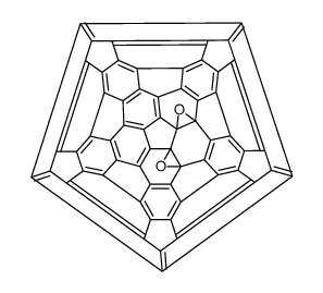 [60]fullerene cis-1 diepoxide Structure