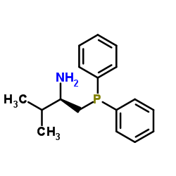 (R)-1-(二苯基膦基)-2-氨基-3-甲基丁烷结构式