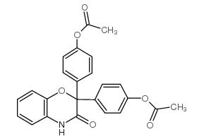 (3-氧代-3,4-二氢-2H-苯并[b][1,4]噁嗪-2,2-二基)双(4,1-亚苯基)二乙酸酯结构式