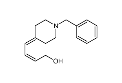 4-(1-苄基-4-亚哌啶基)-2-丁烯-1-醇结构式