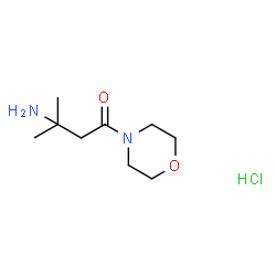 3-氨基-3-甲基-1-吗啉代丁烷-1-酮盐酸盐结构式