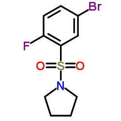 1-[(5-Bromo-2-fluorophenyl)sulfonyl]pyrrolidine Structure