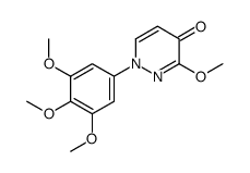 1-(3,4,5-三甲氧基)苯基-1,4-二氢-3-甲氧基-4-氧代-吡嗪结构式
