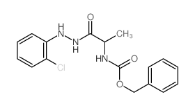 Alanine, N-carboxy-,N-benzyl ester, 2-(o-chlorophenyl)hydrazide, L- (8CI)结构式