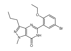 5-(5-bromo-2-ethoxyphenyl)-1-methyl-3-n-propyl-1,6-dihydro-7H-pyrazolo[4,3-d]-pyrimidin-7-one Structure