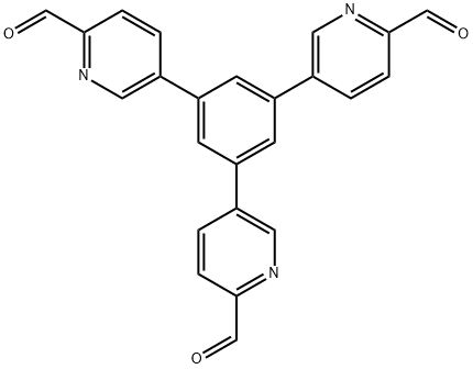 1,3,5-三(2-甲酰基吡啶-5基)苯结构式