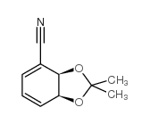 (+)-顺式-2(r),3(s)-2,3-二羟基-2,3-二氢苯甲腈丙酮化合物结构式