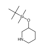 tert-butyl-dimethyl-(3-piperidyloxy)silane结构式