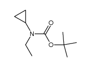 N-Boc-N-ethylcyclopropylamine结构式