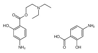 4-amino-2-hydroxybenzoic acid,2-(diethylamino)ethyl 4-amino-2-hydroxybenzoate Structure