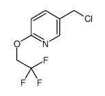 5-(chloromethyl)-2-(2,2,2-trifluoroethoxy)pyridine结构式