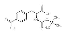 Boc-4-carboxyl-L-phenylalanine结构式