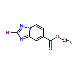 2-溴-[1,2,4]三唑并[1,5-a]吡啶-7-羧酸甲酯结构式