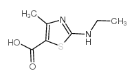 2-乙氨基-4-甲基噻唑-5-羧酸结构式