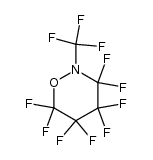 perfluoro(2-methyl-tetrahydro-2H-1,2-oxazine)结构式
