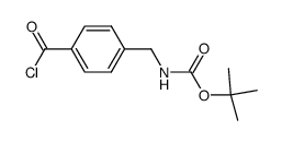 tert-butyl 4-(chlorocarbonyl)benzylcarbamate结构式