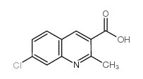 7-氯-2-甲基-喹啉-3-羧酸结构式