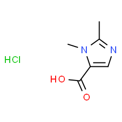 1,2-二甲基-1H-咪唑-5-羧酸盐酸结构式
