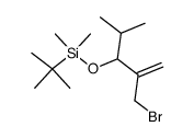 (2-Bromomethyl-1-isopropyl-allyloxy)-tert-butyl-dimethyl-silane Structure