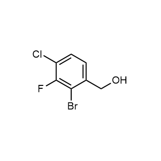 (2-Bromo-4-chloro-3-fluorophenyl)methanol Structure