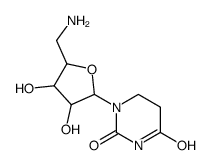 1-[(2R,3R,4S,5R)-5-(aminomethyl)-3,4-dihydroxyoxolan-2-yl]-1,3-diazinane-2,4-dione结构式