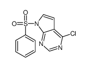4-chloro-7-(phenylsulfonyl)-7H-pyrrolo[2,3-d]pyrimidine Structure