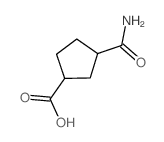 Cyclopentanecarboxylicacid, 3-(aminocarbonyl)-, cis- (9CI) Structure